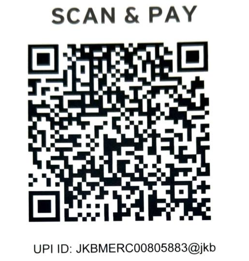Scan QR code to pay registration fee online